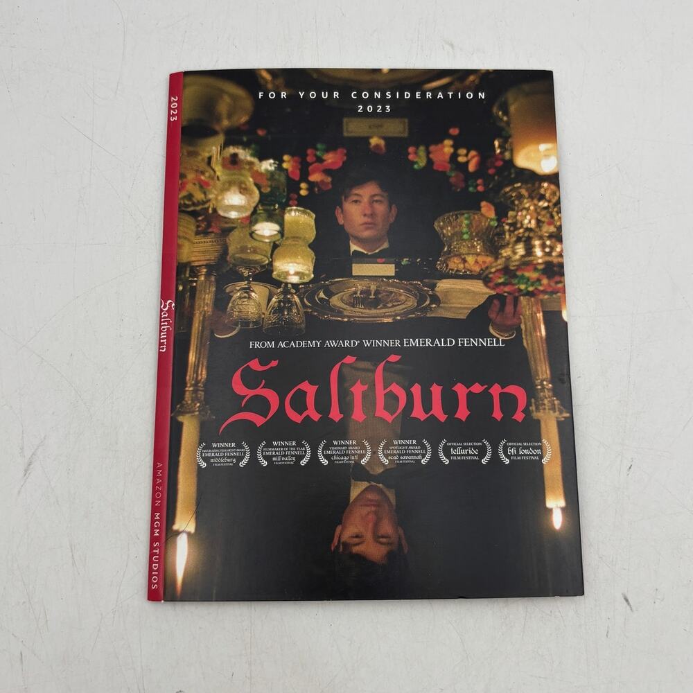 Saltburn FYC DVD Promo Screener 2023 Amazon Jacob Elordi Barry Keoghan